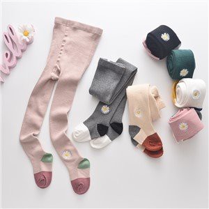 Bērnu ziemas bērnu zeķbikses ar izšuvumu